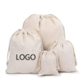 Custom promotional mini small drawstring bags printed cotton draw string bags for shoes